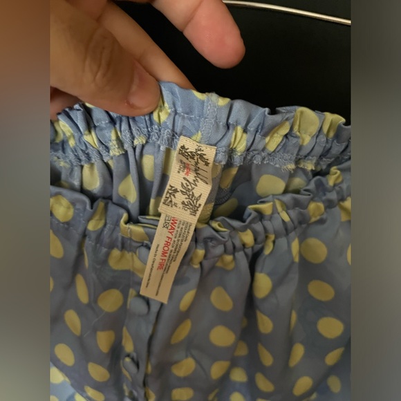 NWT FREE PEOPLE INTIMATELY Beauty Sleep PJ Set In Cashmere Blue Combo MSRP $88 - Picture 8 of 9